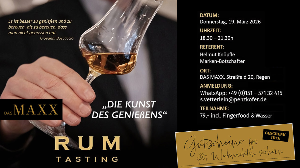Rum Tasting DAS MAXX